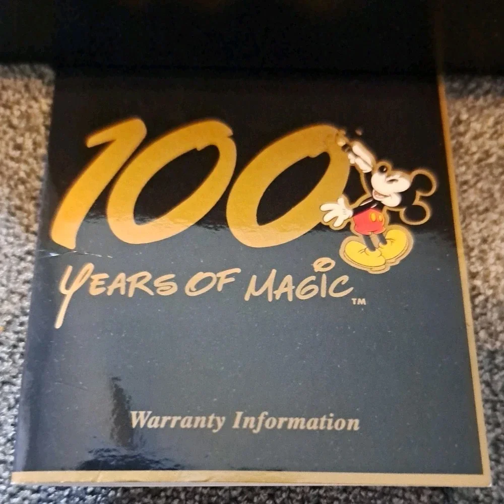 Disney 100Years Of‎ Magic Watch&Original Box.COA MSRP $300. #1838/2000